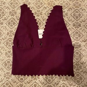 Free People crop top, SZ L, NWT